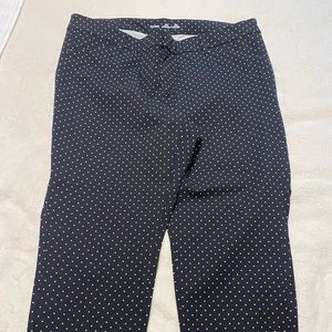 Pixie high rise polka dotted black pants from Old navy in size 22.